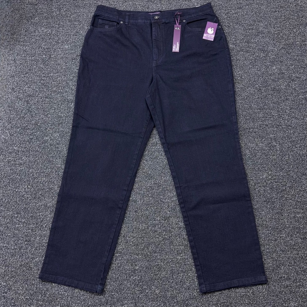 Gloria Vanderbilt Amanda Classic Fit Tapered Leg Jeans Indigo Blue Size 18 NEW